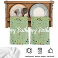 thumbnail image 5 of Happy Birthday Kitchen Towels Set of 1, Sage Green Modern Abstract Art Absorbent Dish Towels for Kitchen, Microfiber Hand Towel, Quick Drying Tea Towel for Cleaning Decorative Dishcloths, 5 of 7