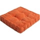 thumbnail image 1 of Nvzi Cojines para silla, para exterior, interior, cojín grueso para banco, cojín duradero para suelo,balcón, coche, oficina, patio, sofá, viaje, cuadrado naranja de 16", 1 of 5