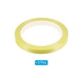 thumbnail image 3 of Uxcell 1/2" x 72 Yards Whiteboard Tape 3 Pack PET Dry Erase Tape Light Yellow, 3 of 6