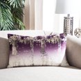 thumbnail image 3 of Safavieh Rensia Abstract Decorative Pillow, 12" x 20", Purple/Silver, 3 of 5