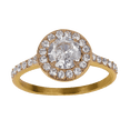 thumbnail image 2 of LuckyLy Anillos de Compromiso y Promesa para Mujer, Acero Inoxidable Baño Oro Rosa 18k, Oro 18k, Plata y Zirconia Cúbica – Joyería ideal como Regalos para Mujer Navidad y Regalos para Mamá, dorado 6, 2 of 8