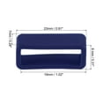 thumbnail image 2 of Uxcell Watch Band Strap Loops Silicone for 19mm Width Watch Band, Navy Blue 4 Pack, 2 of 5