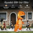 thumbnail image 3 of Costway 8FT Halloween Inflatable Pumpkin Head Dinosaur Blow Up with LED Lights, 3 of 9