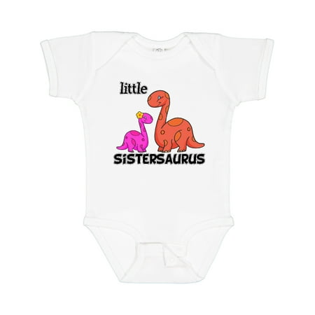 

Inktastic Little Sistersaurus Gift Baby Girl Bodysuit
