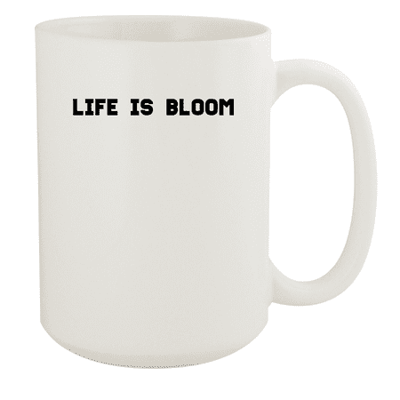 

Life Is In Bloom - 15oz Ceramic White Coffee Mug