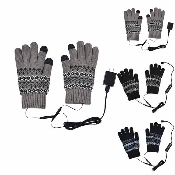 Winter Gloves for Men Women Winter Gloves Heated And Warm Gloves All Finger Adjustable Temperature Heating Gloves Removable And Washable Christmas Gift