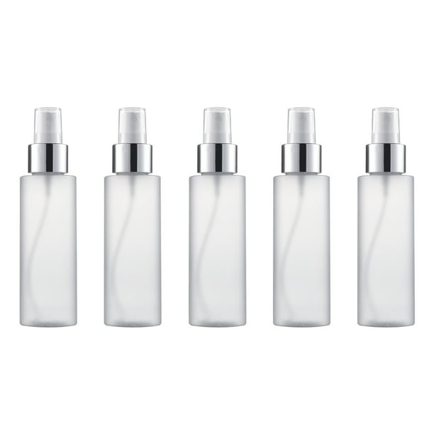 5 botellas pulverizadoras portátiles de 200 ml, duraderas, multiusos, para loción tonificante, perfume y espray (blancas).