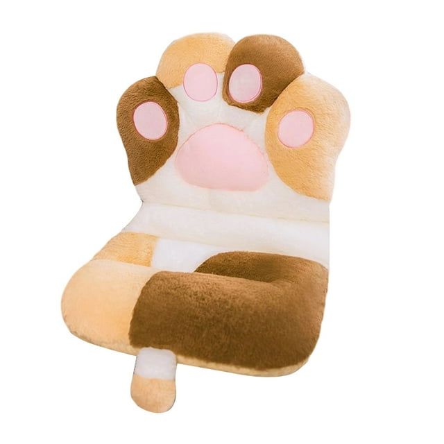ERK 1Pcs Adorable Cat Cushion With Memory Foam Non Slip Base Cute Gaming & Desk Pad For Back Support Home