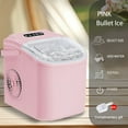 thumbnail image 6 of "Outdoor Ice Maker Machine Portable Countertop - 26 lbs/Day, 9 Cubes in 6 Mins, Self-Cleaning w/Basket & Scoop - Compact w/Carrying Handle for Camping, RV, BBQ, Pool Parties, Tailgating", 6 of 10