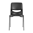 thumbnail image 5 of Flash Furniture HERCULES Polypropylene Heavy-Duty Classroom Stack Chair Black (SFCH003BLKBLK), 5 of 10