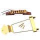 thumbnail image 2 of Archtop Jazz Guitar Rosewood Bridge Tailpiece con tornillos Oro perfke Taco de cordel de Jazz Guitar Bridge, 2 of 9