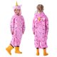 thumbnail image 4 of Chubasquero Transpirable Impermeable Niños Niñas Niños con Capucha Traje de Lluvia Ligero Poncho de Lluvia para Exteriores de una Pieza Chaqueta Lluvia General 90-110 cm, 4 of 5