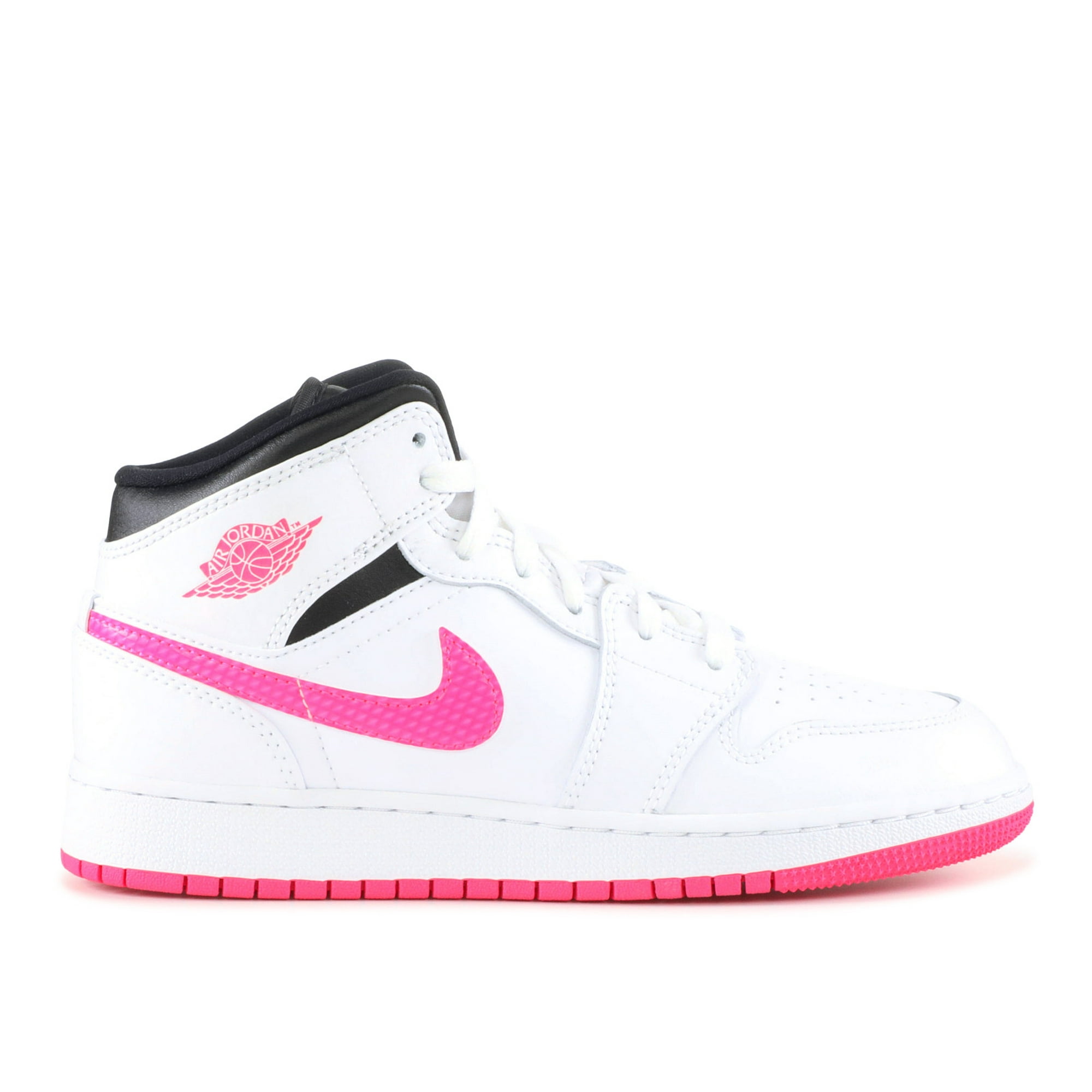 Air Jordan Unisex Air Jordan 1 Mid Hyper Pink 555112 106 Size 6.5Y Walmart