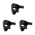 thumbnail image 1 of Wisewang Wide Application Half Face Mask For Various Occasions Half Face Masquerade Masks Made With Plastic Black gold dot 3Set, 1 of 6