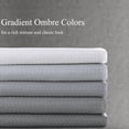 thumbnail image 2 of CAILDANL Black Shower Curtains Black and White Ombre Bath Curtains for Bathroom, Textured Fabric Shower Curtain Liner with 12 Hooks, Water Repellent, Machine Washable, 72 x 72 inch, 2 of 7