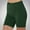 Green Workout Shorts Yoga Seamless, variant on Women's Workout Shorts Yoga Seamless Ribbed High Waisted Spandex Booty Biker Shorts Pit Stripe Solid Casual With Outing Shorts Pants White 4