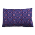 thumbnail image 1 of Ahgly Company Patterned Outdoor Rectangular Bright Grape Purple Lumbar Throw Pillow, 13 inch by 19 inch, 1 of 5