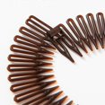 thumbnail image 5 of 9pcs full round elastic comb with flexible plastic ring, for girls, comb with headband support, 5 of 5