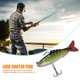 thumbnail image 4 of 9cm 18g 8 Segmentos Señuelos de Pesca Cebo de Pesca Artificial Articulado Suave (3) Likrtyny Para estrenar, 4 of 6