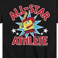 thumbnail image 3 of SpongeBob SquarePants - American All Star - Toddler And Youth Short Sleeve Graphic T-Shirt, 3 of 6