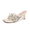 white, variant on CHICVOY Womens Slip On Heels Low Block Dress Shoes for Women Comfortable Pointed Toe White Heels Black Heels Casual Office Work Loafers Easy On Off