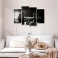 thumbnail image 2 of Elephant Stock Let's Lift Dumbbells Wall Art - Horizontal Multi Panel Canvas - Living Room Wall Decor - Sports Multi Panel - Black And Gray Decor - 43" x 27", 2 of 8