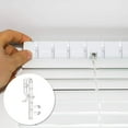 thumbnail image 4 of 20 PCS valance clip window blind clip clear plastic valance retaining clip hidden valance clip for horizontal blinds, 4 of 6