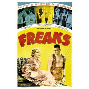 Freaks Movie Poster 16x24 Poster Medium Art Poster 16x24 Unframed, Age: Adults Western Graphic