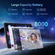 Android 15 Tablet ,4G LTE Cellular,14GB RAM,128GB ROM,2TB Expand,Octa Core,10.1 Inch FHD IPS Screen,8000mAh Battery,8+13MP Dual Camera,Dual Sim Card Slot,2.4/5G WiFi,Bluetoot
