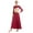 Burgundy, variant on Aislor Womens Dance Dress Shiny Metallic Long Sleeve Lyrical Dancewear A White M