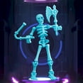 thumbnail image 5 of ​​LYINGF Movable Skeleton Action Figures - Poseable Joint Skeleton Doll Figurines for Halloween Decor, Unique Holiday Decoration with Articulated Limbs​​, 5 of 9