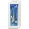 Westcott Math Set, 8pc, Blue/Gray