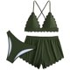 thumbnail image 2 of Trajes de baño para mujer Traje de baño de tres piezas para mujer con cordón Traje de baño de dos piezas para playa Trajes de baño para mujer Trajes de baño para mujer Trajes de baño de moda de playa, 2 of 8