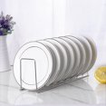 thumbnail image 1 of NETSENG 1pc Kitchen Sink Dish Drainer Stainless Steel Cutlery Plate Cup Storage Holder Rack, 1 of 4