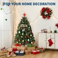 thumbnail image 4 of Árbol de Navidad artificial realista - Diseño frondoso de pino, 380 ramas, fácil montaje, base metálica plegable - Ideal para decoración navideña en hogar, oficina y hotel - Verde - 4.5FT, 4 of 8