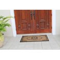thumbnail image 4 of A1 Home Collections PT4007A Heavy Duty, Long Lasting, Outdoor Entrance Front Porch Rug First Impression Hand Crafted Abrilina Entry Monogrammed Double Doormat, 29.5" X 47.5", Black, 4 of 5