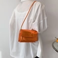 thumbnail image 4 of Bolso pequeño de moda Bolso de PU para debajo del brazo Bolso de hombro para debajo del brazo de nueva moda de primavera naranja-rojo, 4 of 5