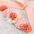 thumbnail image 6 of LOLIPPYY 2-Piece Flower Girl Sash and Headband Set with Rhinestone Satin Ribbon Flower Belly Band for Wedding or Special Occasion Dress, 6 of 7