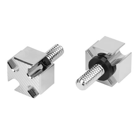 Sportster Cross - 2pcs Motorcycle Silver Tone Rear Seat Cross Bolt Screw for Harley Davidson Touring Sportster Softail Dyna 1996-2017