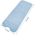 thumbnail image 6 of MEKBOK Tub and Shower Mat, Extra Long Non-Slip Bath Mat (39" x 16"), Machine Washable Bathroom Tub Mat (Pure Blue), 6 of 7