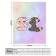 thumbnail image 2 of Pokemon Eevee Umbreon Throw Blanket Cute Flannel for Boys Girls Men Women, 2 of 7
