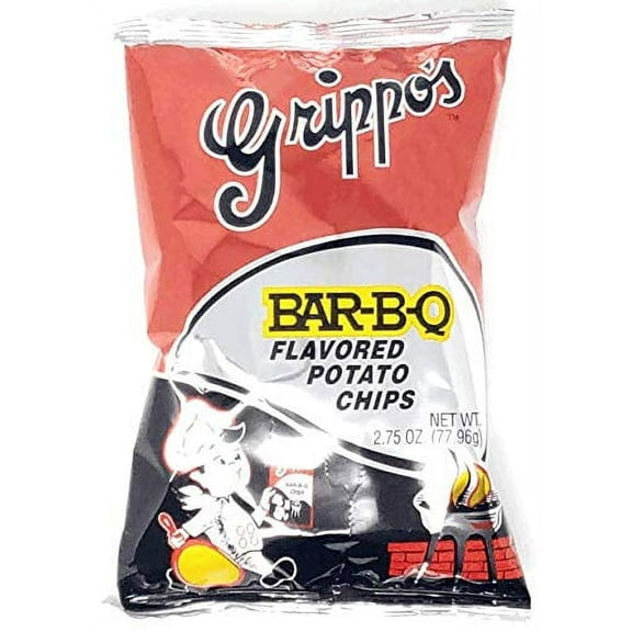 Grippo's BBQ Potato Chips 2.75 Oz Bag 24 Ct Box