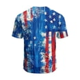 thumbnail image 4 of GrmtClth 4th of July Tops for Men Patriotic American Flag Print Vintage Tee Short Sleeve Fashion Shirts Crew Neck Clothes Multicolor M, 4 of 4