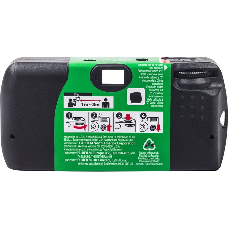 Fujifilm QuickSnap Flash 400 Disposable Camera, 27 Exposures, One