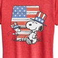 thumbnail image 3 of Peanuts - Snoopy USA Hats - Women's Short Sleeve Graphic T-Shirt, 3 of 6