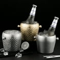 thumbnail image 3 of Cubo De Hielo De 1 Litro, Recipiente Congelado De Acero Inoxidable Multifuncional Con Cuerpo Engrosado Y Diseño De Doble Pared Para Vino, Champán, Cócteles, 3 of 7