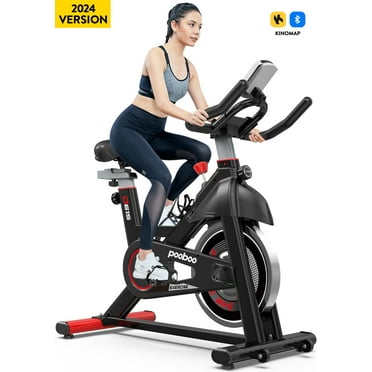 LNOW Indoor Cycling Exercise Bikes Stationary Fitness Cycle Upright Cycling Belt Drive for Home Cardio Workout 35 Lbs Flywheel 350lb