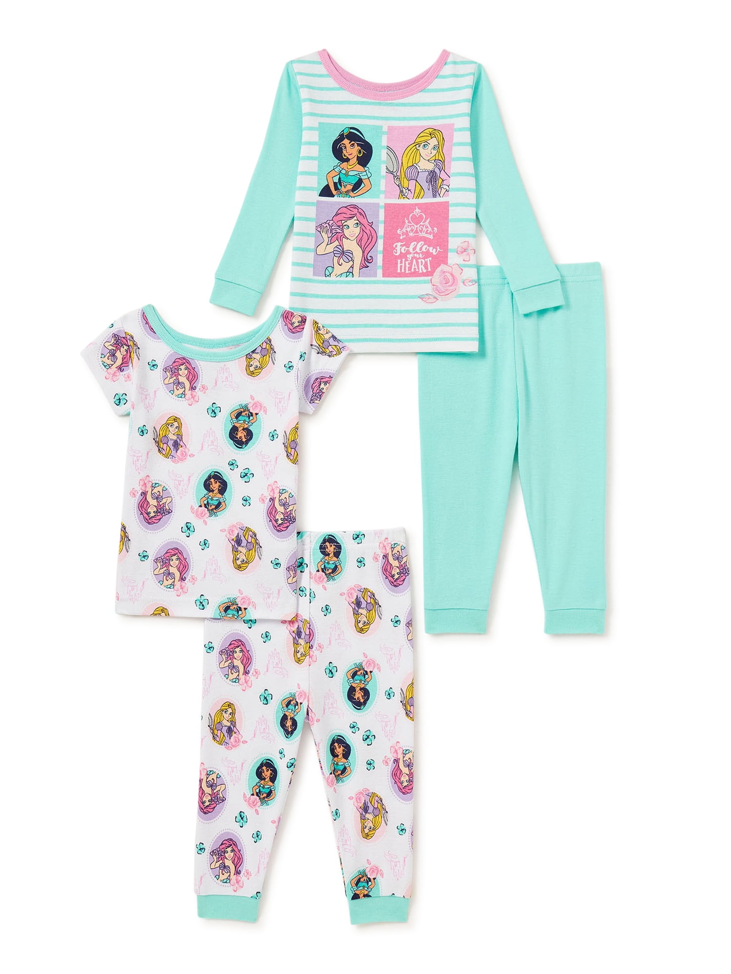 Disney Princess Baby Girl Pajamas 4 Piece Set Uruguay Ubuy