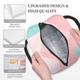 thumbnail image 6 of YFYANG Portable Waterproof Insulated Lunch Bag, Pastel Abstract Geometry Reusable Cooler Bag / Picnic Bag for Adults Teens, 6 of 9