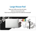 thumbnail image 5 of Black and White Cherry Blossom Yin and Yang Koi Extended Professional Gaming Mouse Pad 31.5x11.8inch, Non-Slip Computer Mouse Pad Waterproof Keyboard Pad Desk Mat, 5 of 6